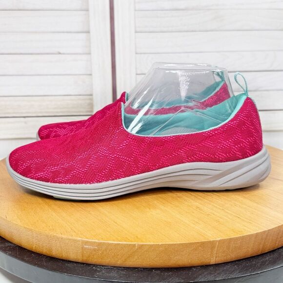 Vionic 331 Hydra Lace Mesh Slip On Sneaker Pink Aqua 7.5 - Picture 3 of 11